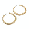 Vintage Round Fashion Earrings Female Jewellery(white)