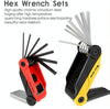 West Biking 16 In 1 Bicycle Repair Tool Multi-Function Wrench Hex Tool Riding Equipment(Black Yellow)
