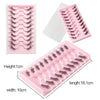 10pairs /Box Half False Eyelashes With Transparent Stems Natura Extension Lashes Y1009