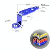 2 PCS Multifunction Motorcycle Modification Accessories Rearview Mirror Lamp Bracket(Gold)
