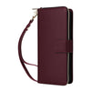 For Samsung Galaxy A56 Nine-card Slots Zipper Wallet Bag Leather Phone Case(Wine Red)