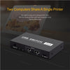 2x4 USB Switch 2 Port PCs Sharing 4 Devices for Printer Keyboard Mouse Monitor
