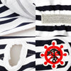 Dog Hygiene Pants, XL, Black & White Stripes, 45-50cm Waist