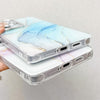 For Samsung Galaxy S24 5G Electroplated Marble Texture Phone Case(Gold Pink Red M12)
