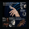 R18 SIZE 9 Smart Ring, Support Heart Rate / Blood Oxygen / Sleep/ Multiple Sports Modes(Gold)