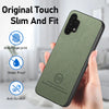 For Samsung Galaxy A32 4G Twill Fabric Leather Skin Back Phone Case(Green)