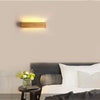 45cm LED Solid Wood Wall Lamp Bedroom Bedside Lamp Corridor Wall Lamp(White Light)
