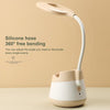 USB Charging LED Desk Light Eye Protection Lamp with Pen Holder and Phone Holder(CS276-3 Green)