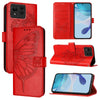 For Asus Zenfone 11 Ultra Embossed Butterfly Leather Phone Case(Red)