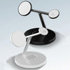 D10 3-In-1 15W Magnetic Mobile Phone Earphone Watch Wireless Fast Charger(Black)