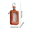 Car Remote Control Universal Visible Zipper Key Case(Yellow)