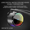 COOLMOON CM-YM-360T Computer ARGB Temperature Display Lens Multi-Platform Integrated CPU Cooler(Black)