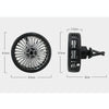 F203A Portable Car Air Outlet Electric Cooling Fan