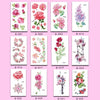 50 PCS Literary Small Fresh Flower Tattoo Sticker Rose Waterproof Lasting Arm Sticker(Q-003)