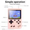 MK500 3.0 inch Macaron Mini Retro Classic Handheld Game Console for Kids Built-in 500 Games, Support AV Output(Green)