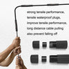 YM-8821 Pre-built Network Connectors Outdoor Waterproof Network Cable Extension Double Pass Head(Black)