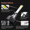 F2 H1 2 PCS DC9-36V / 25W / 6000K / 2500LM IP68 Waterproof Car LED Headlight(Cold White Light)