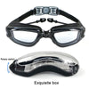 HAIZID Children HD Anti-fog Waterproof Myopia Swimming Goggles, Color: Plating Blue