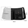 WEPOWER Casual Men Crossbody Bag Outdoor Large Capacity Crossbody Shoulder Bag(Black)