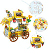 LELE BROTHER Children Assembling Mini City Street Scene Building Blocks, Style: 8613-4 Juice Car