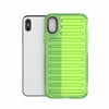 For iPhone XS Max High Transparency TPU Hybrid PC Airbag Phone Case(Transparent Green)