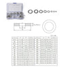 72 PCS Round Shape Stainless Steel Flat Washer Assorted Kit M4-M16 for Car / Boat / Home Appliance