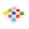 Children Educational Toys Early Education Geometric Shapes Wooden Toys(Color)