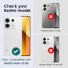 For Xiaomi Redmi Note 13 5G NORTHJO Camera LensCD Vein Metal Ring Tempered Glass Film(Silver)