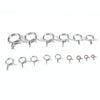 180 PCS Double Wire Spring Tube Clamp Water Pipe Clamps, Size: 5-24mm
