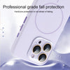 For iPhone 14 AG Fine Hole Liquid Silicone MagSafe Magnetic Phone Case(White)