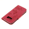 For Galaxy S8 Butterflies Embossing Horizontal Flip Leather Case with Holder & Card Slots & Wallet & Lanyard(Red)