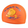 Children Cartoon Hippo Pattern PU Coated Waterproof Swimming Cap, Pattern Random Delivery(Orange)