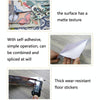 Thickened Wall Stickers Wallpaper Self-Adhesive PVC Floor Tile Stickers Waterproof And Wear-Resistant Floor Stickers(D)