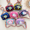 Children Shoulder Messenger Bag Cute Coin Backpack(Yellow)