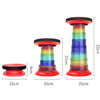 Outdoor Portable Lotus Heightened Folding Telescopic Stool(Shining Blue)