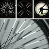 2 Bags Bicycle Mountain Bike Riding Wheel Rim Spoke Mount Clip Tube Warning Light Strip Outdoor Reflector(Green)