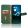 For ASUS ROG Phone 8 Skin Feel Magnetic Flip Leather Phone Case(Green)
