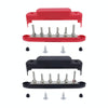 M6 RV Yacht High Current 6-column 250A Base Busbar, Color: Red + Black