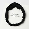 Women Temperament Knitting Cross Shape Hair Band(Black)