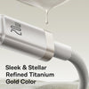Baseus Titanium Alloy Series 20W USB-C / Type-C to 8 Pin Fast Charging Cable, Length:2m(Gold)