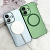 For iPhone 15 Pro Max Metallic Paint CD Texture MagSafe TPU Phone Case(Grey)