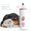 Electric Pet Nail Grinder - Rechargeable, Quiet, Safe (Black)