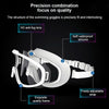 Liquid Silicone Swimming Equipment HD Anti-fog Comfortable Electroplated Swimming Goggles(White Gold Plated)