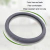 Silicone Non-slip Wear-resistant Steering Wheel Cover, Size: 37-42cm(Black)
