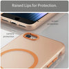 For iPhone SE 2022 / 2020 / 8 MagSafe Frosted Translucent TPU + PC Full Coverage Phone Case(Orange)