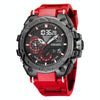 SMAEL 8060 Waterproof Sports Alloy Men Watch Luminous Display HD Mirror Watch(Red)