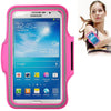 PU Sports Armband Case with Earphone Hole for Galaxy Mega 6.3 / i9200, Below 6.3 inch Phones(Magenta)