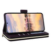 For Samsung Galaxy A55 Nine-card Slots Zipper Wallet Bag Leather Phone Case(Dark Purple)