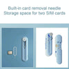 Bluetooth Earphone Cleaning Artifact Phone Dust Removal Tool Multi-Function Cleaning Brush(Sky Blue)