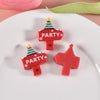 10pcs Christmas Mobile Phone Case Refrigerator Magnet Resin Accessories DIY Material, Style: Road Sign